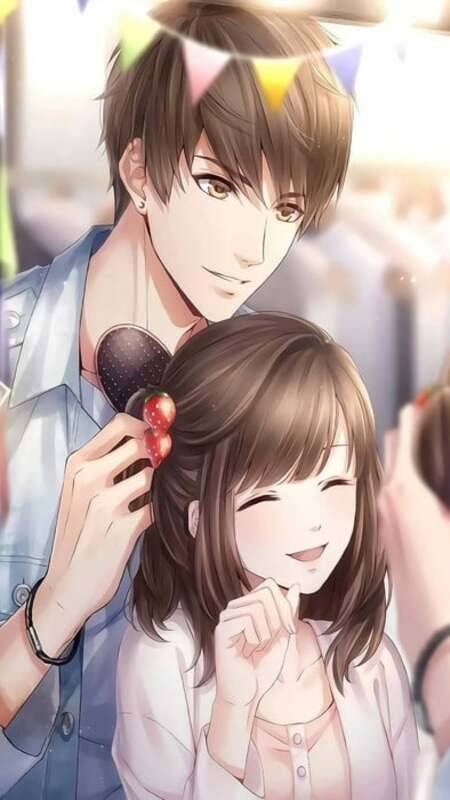 Ảnh nền hoạt hình các cặp đôi dễ thương cho điện thoại 7